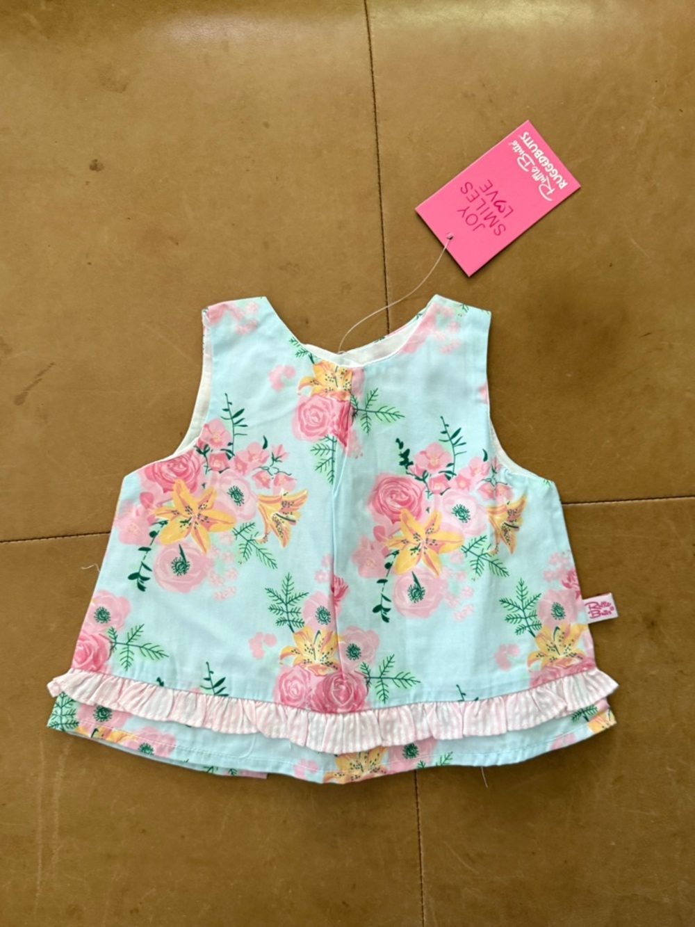 💛$15 FLASH SALE💛Ruffle Butts Tea Party Swing Top 0-3M NWT